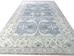 Gray Oushak Area Rug