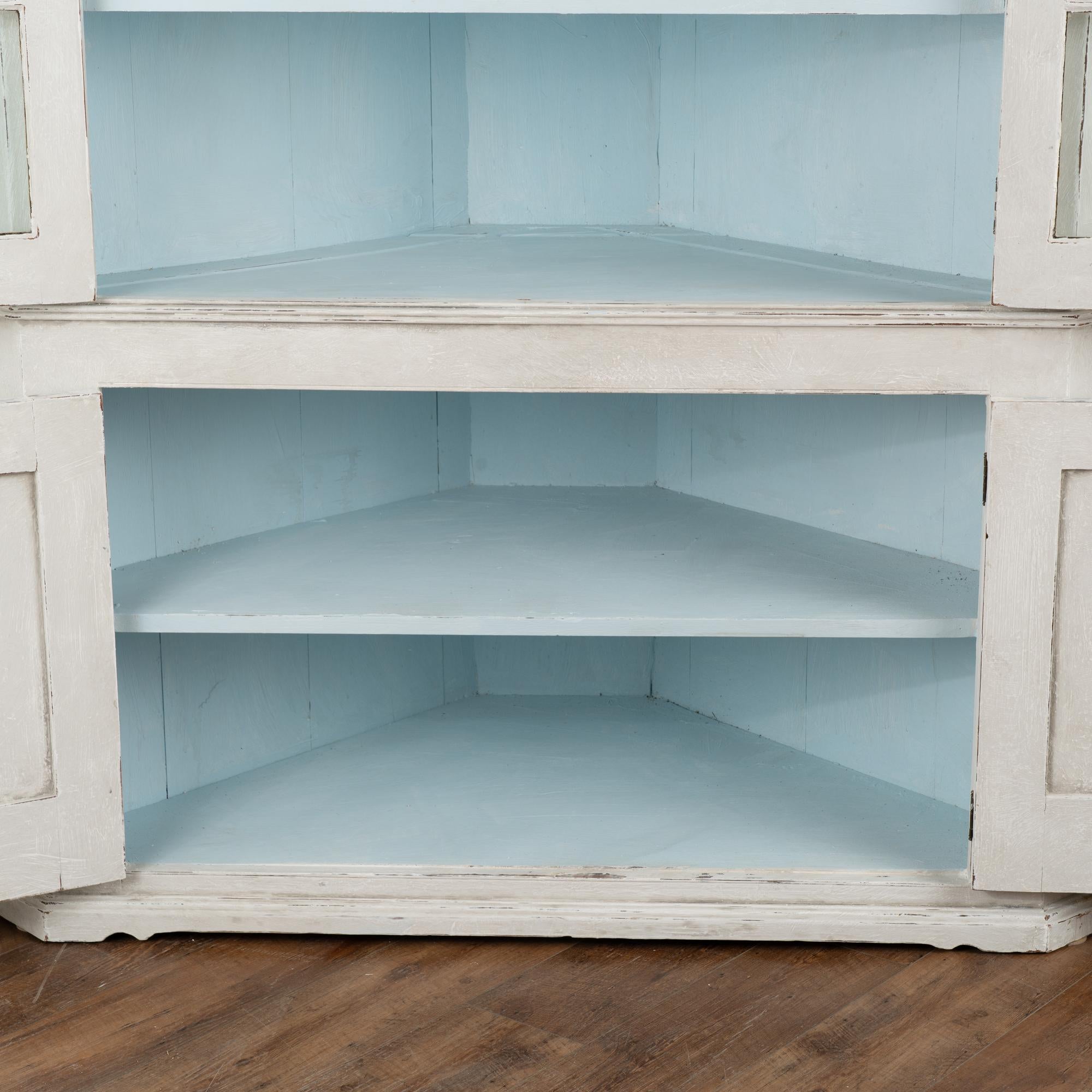 fluted corner cabinet