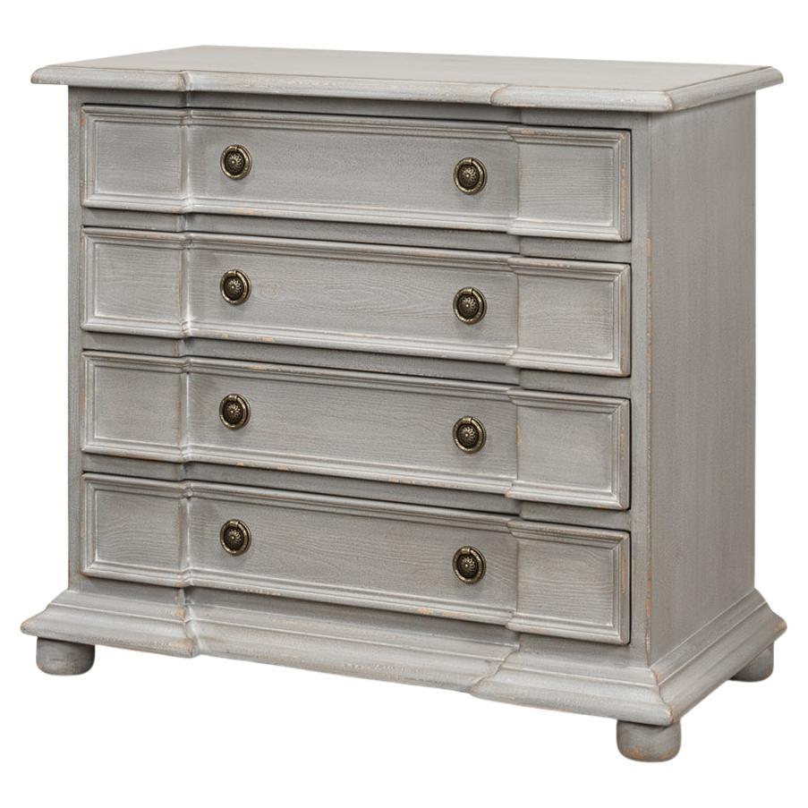 Gray Painted European Commode