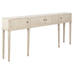 Gray Painted Gustavian Style Sideboard Console, Sweden circa 1900's