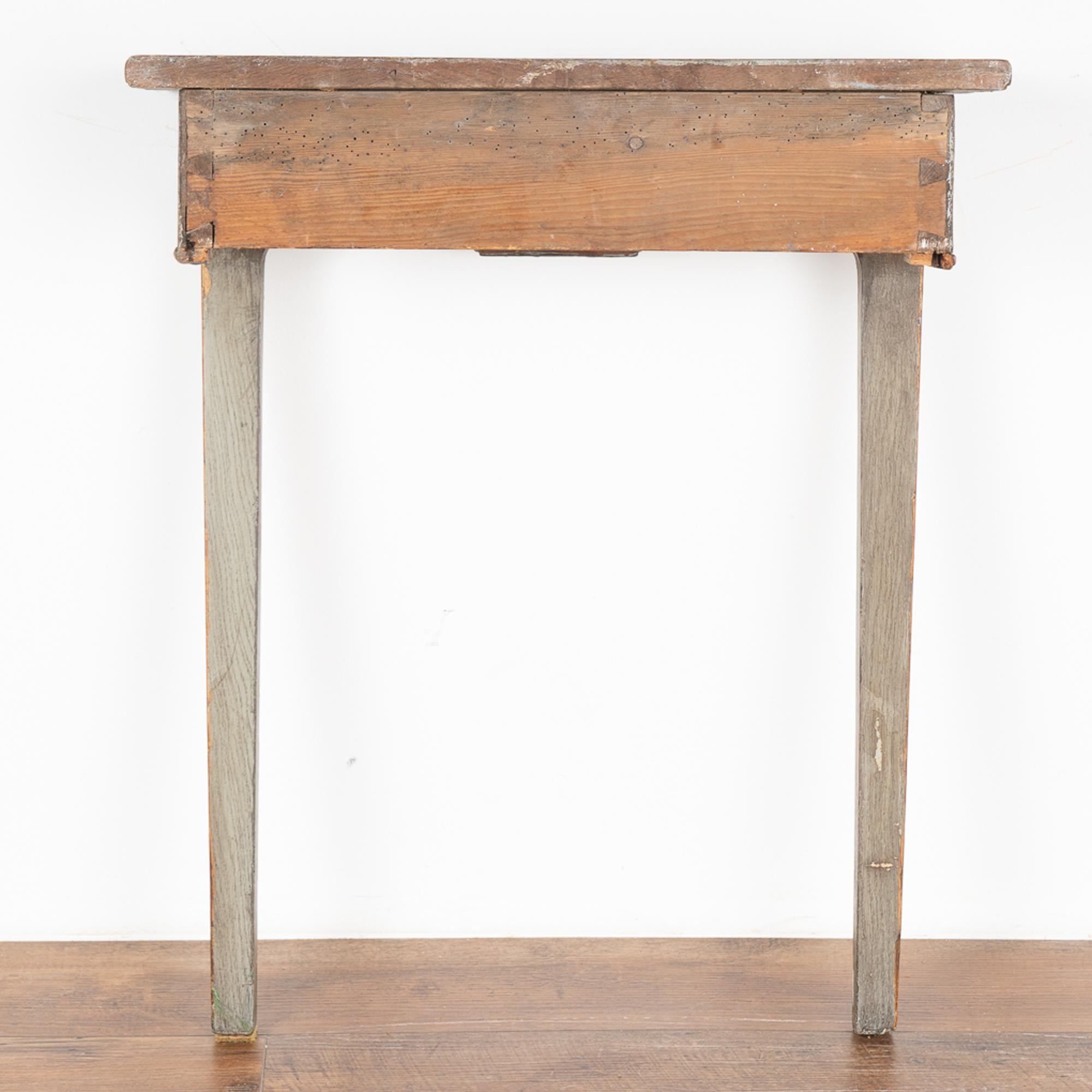 Gray Painted Side Table, circa 1890, Denmark 3
