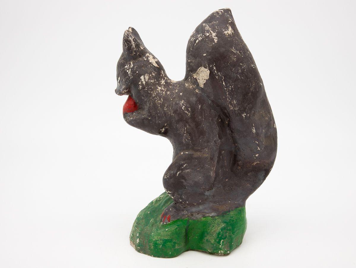 Gray Painted Stone Squirrel, Mid-20th Century 2