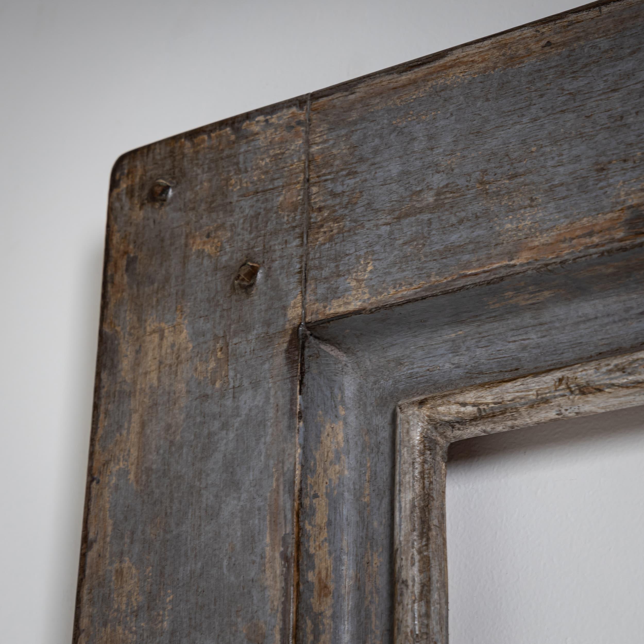 Tedesco Telaio in legno dipinto di grigio, XIX secolo in vendita