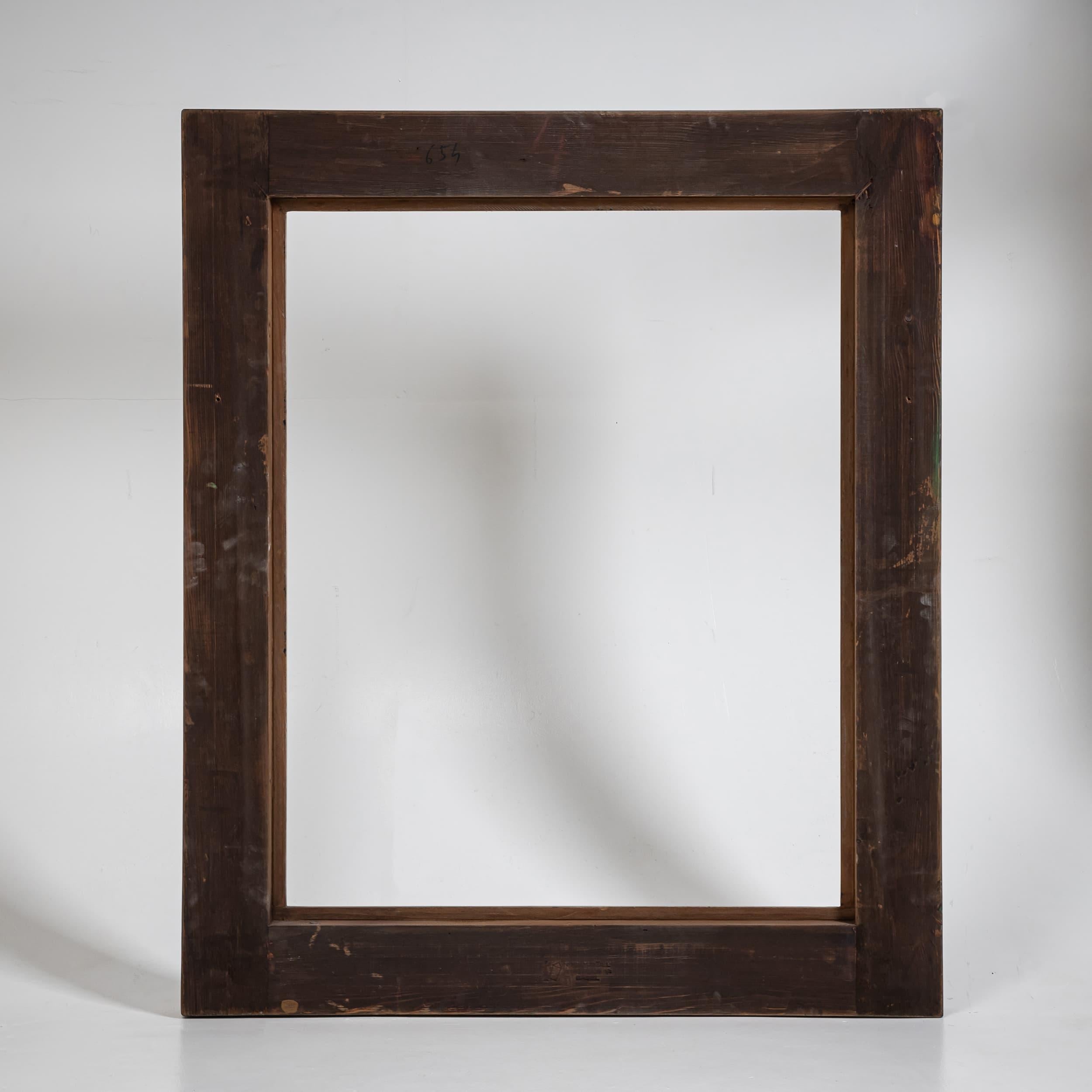 Telaio in legno dipinto di grigio, XIX secolo In condizioni buone in vendita a Greding, DE