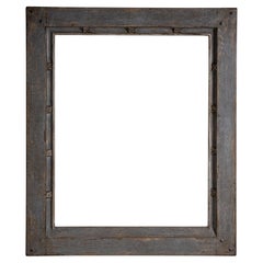 Marco de madera pintado de gris, siglo XIX