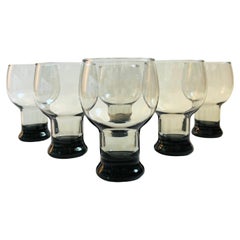 Bicchieri da piedistallo grigi - Set da 6