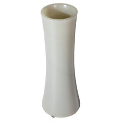 Gray Peking Art Glass Cylinder Vase Signed by Robert Kuo