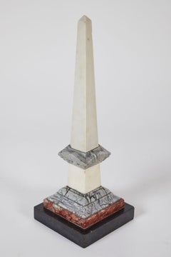 Gray, Rouge and White Marble Obelisk