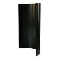 Used Large Curved Dressing Room Privacy Screen / Room Divider in Forest Green 