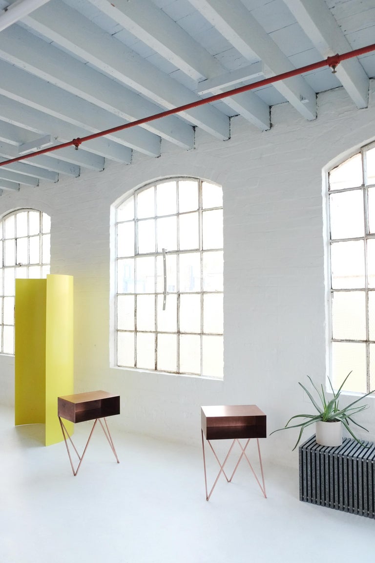 Gray Screen, Yellow, Curved Aluminium Dressing Screen Room Divider For