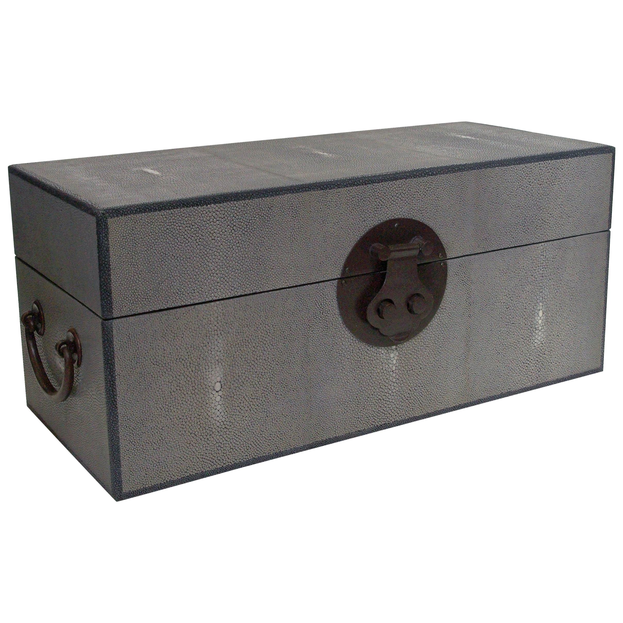 Gray Shagreen Wood Box FINAL CLEARANCE SALE