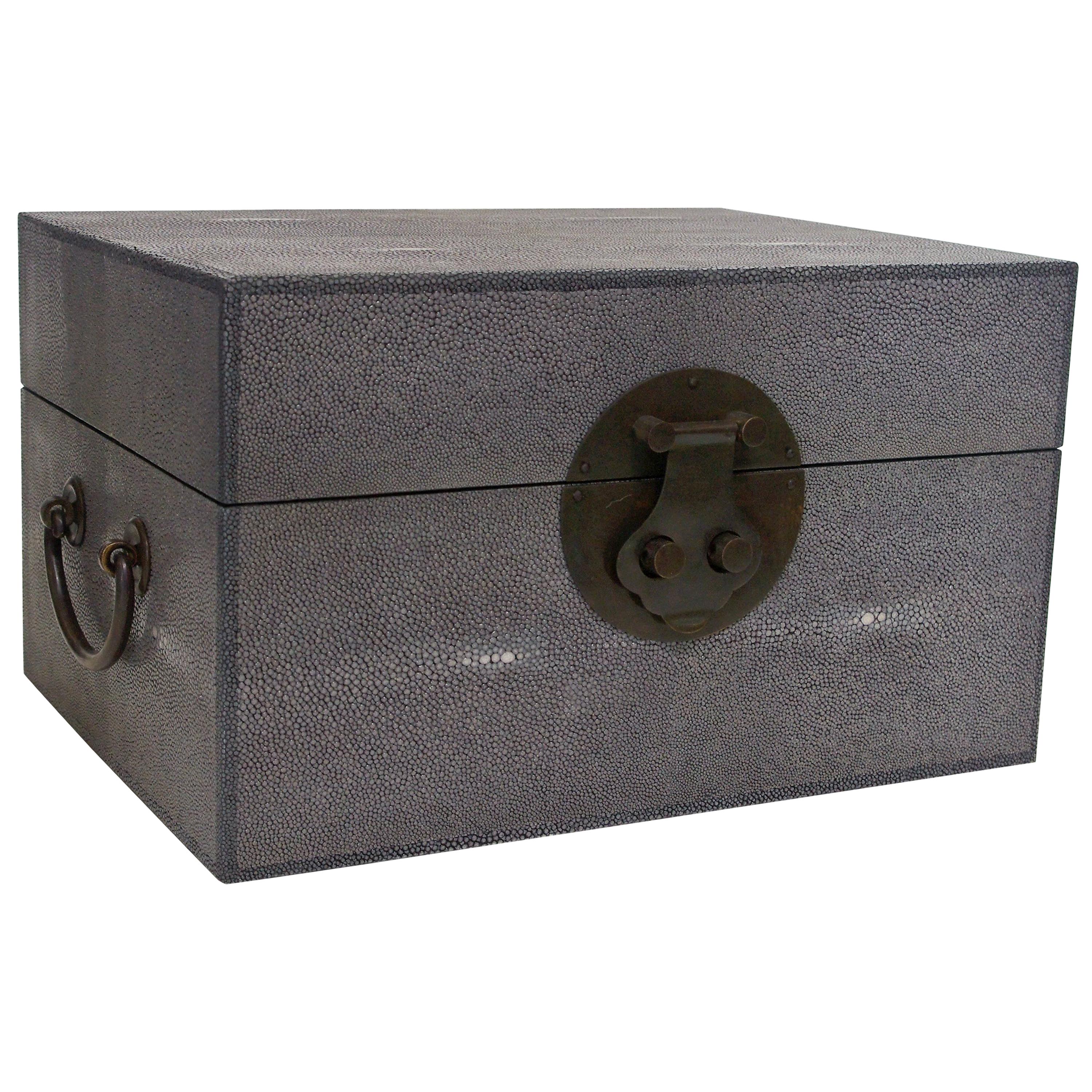 Gray Shagreen Wood Box FINAL CLEARANCE SALE