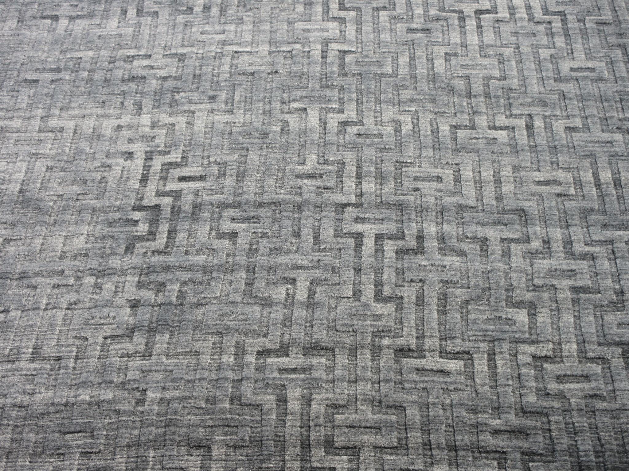 grey silk rug