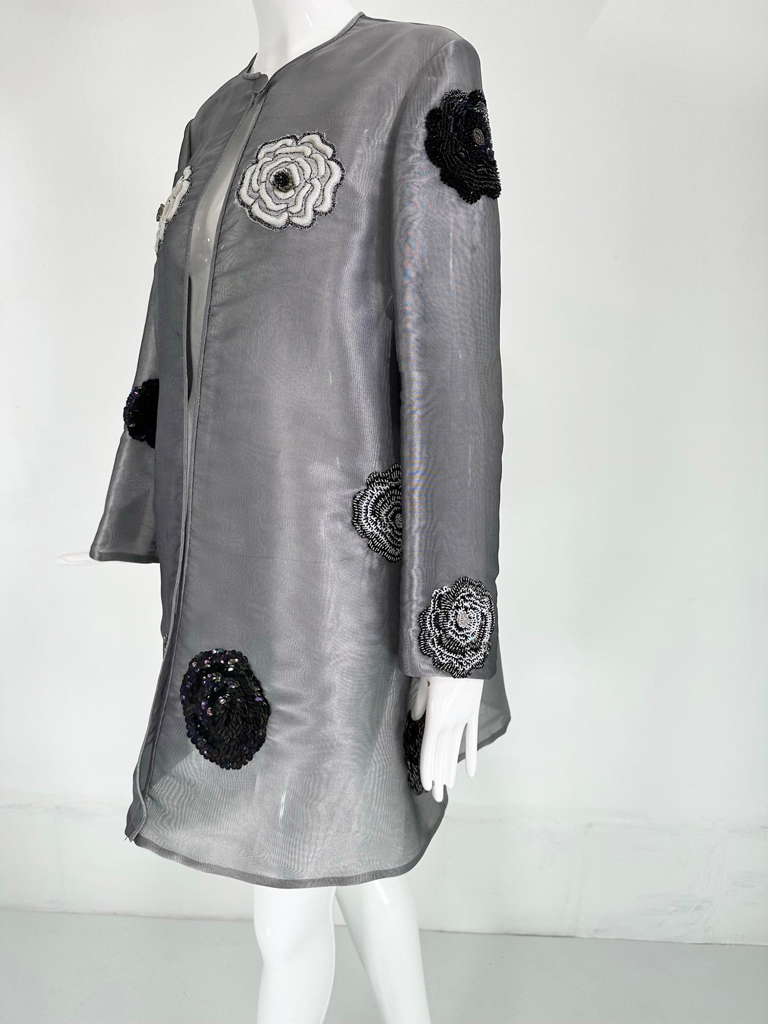 black organza coat