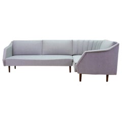 Gray Sofa Vintage Teak Danish Design Classic, 1970s