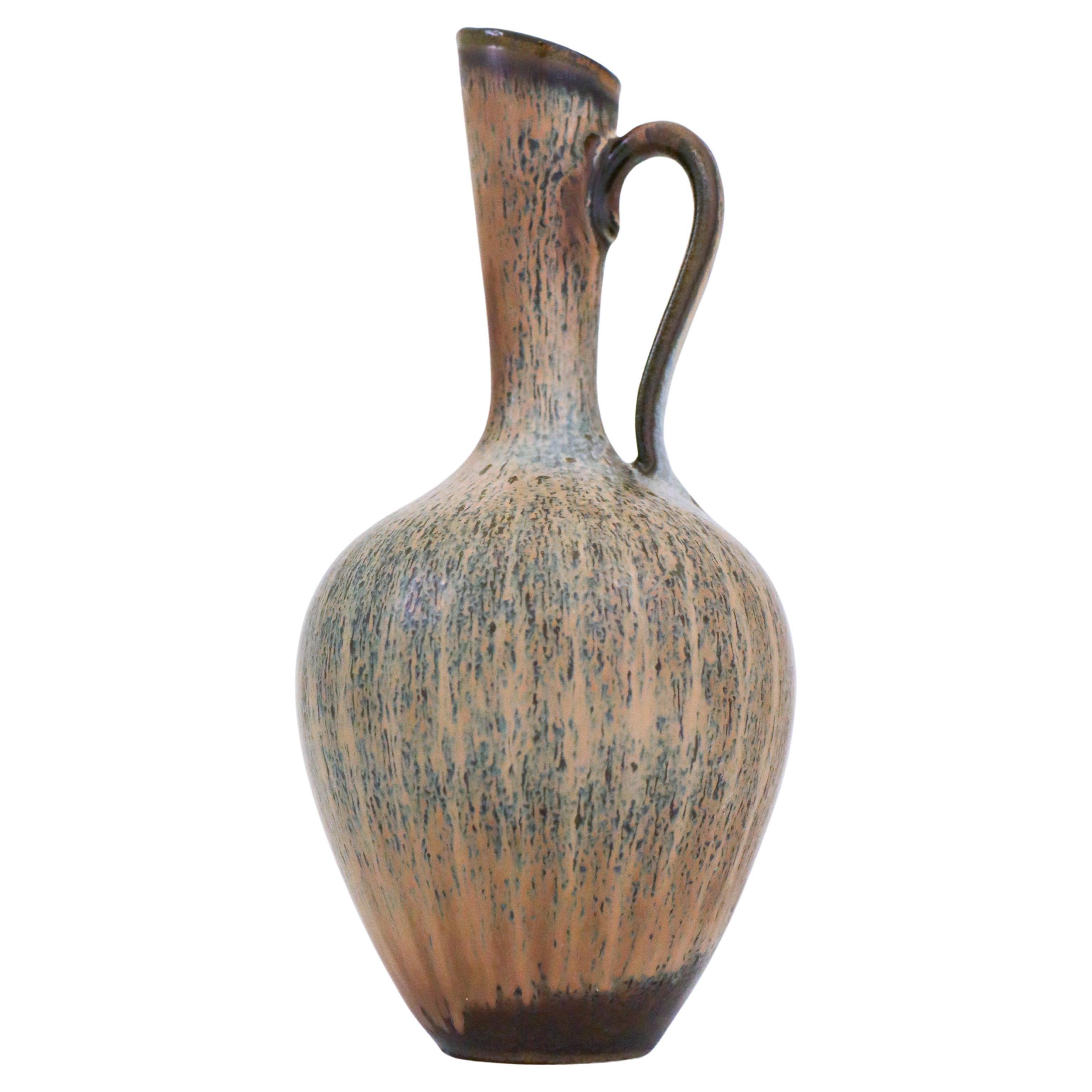 Vase en céramique gris moucheté - Gunnar Nylund - Rörstrand - Milieu du XXe siècle en vente