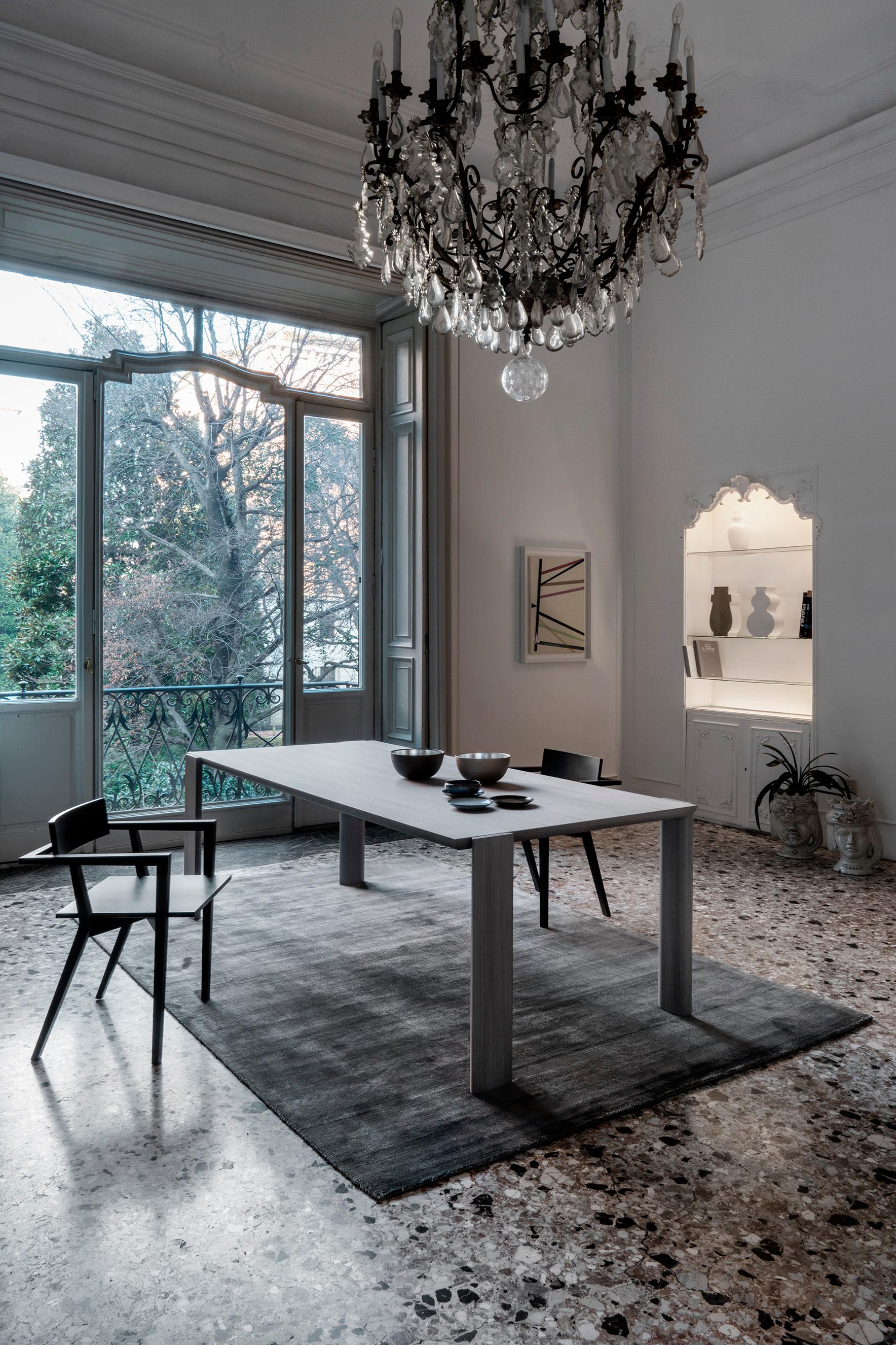 Grey spider table by Mentemano
Dimensions: W210 x D 100 x H 75 cm
Materials: Grey tay dyed

The project is based on lightness and attention to details. Volumes and lines are the result of technical and aesthetic process reaching a real