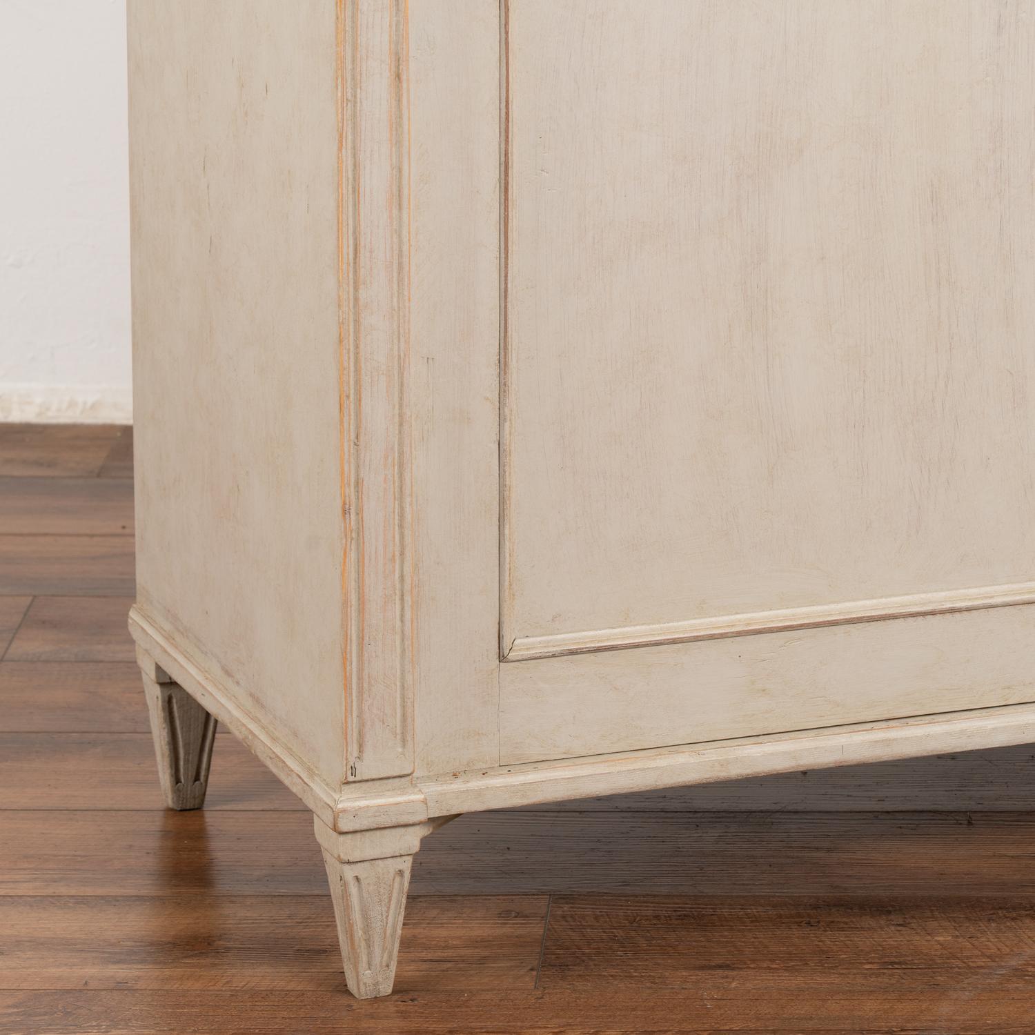 Gray Swedish Gustavian Sideboard Buffet Cabinet, circa 1860-80 7