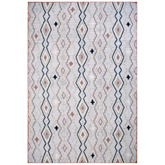 Gray Tan Geometric Navajo Contemporary Southwestern Style Rug 6
x9
 Wool Carpet