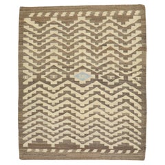 Gray Tribal American Navajo Rug