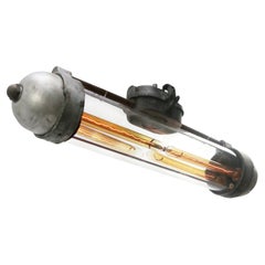 Gray Tube Vintage Industrial Cast Aluminum Clear Glass Pendant Light Gray Tube Vintage Industrial Cast Aluminum Clear Glass Pendant Light