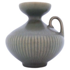 Vaso grigio "Collier", Gunnar Nylund, Rörstrand, 1950 - Metà secolo Vintage