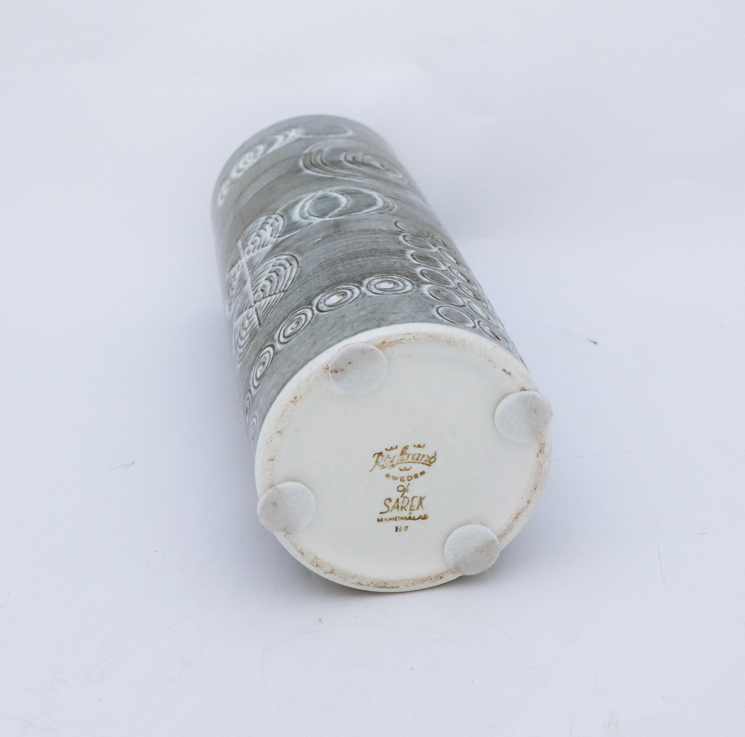 Smaltato Vaso tondo cilindrico grigio 