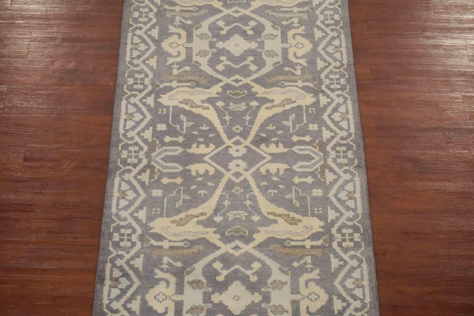Indian Gray Vegetable Dyed Oushak For Sale