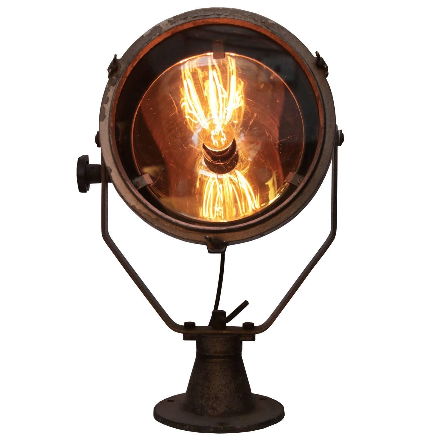 Cast iron with clear glass. Floor or wall light.

Weight: 11.0 kg / 24.3 lb

All lamps have been made suitable by international standards for incandescent light bulbs, energy-efficient and LED bulbs. E26/E27 bulb holders and new wiring are CE