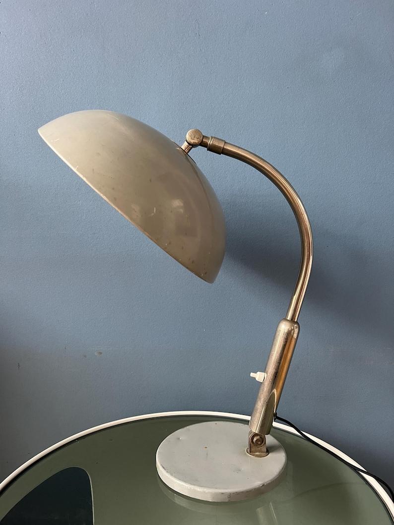 Lámpara de sobremesa Hala Busquet/Hala 144 gris vintage de Herman Busquet, años 70 en Bueno estado para la venta en ROTTERDAM, ZH