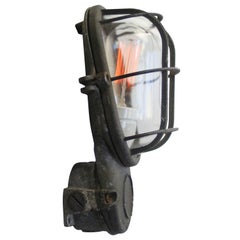 Gray Vintage Industrial Clear Glass Wall Lamps Sconces