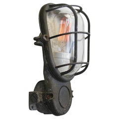 Gray Vintage Industrial Clear Glass Wall Lamps Sconces