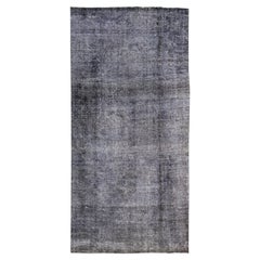 Handgefertigter Overdyed-Läufer aus Wolle im Vintage-Stil