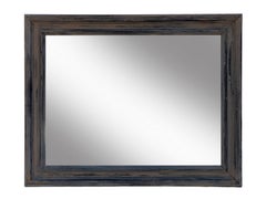 Aged Gray Rectangular Wall Mirror