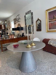 Gray Wash Cerused Oak Dining Table