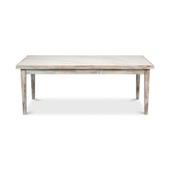 Gray Wash Italian Draw Leaf Table