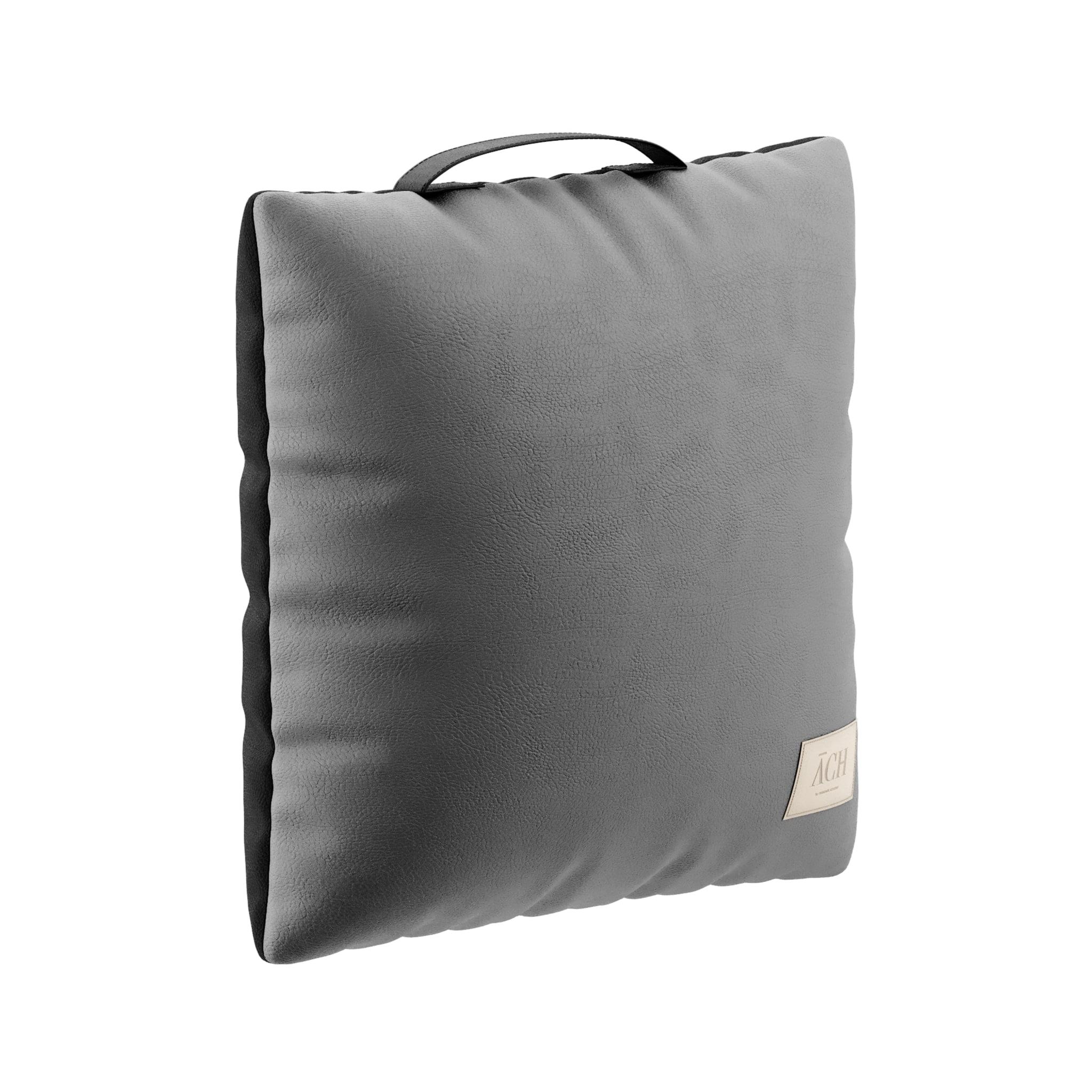 Portuguese Gray Waterproof Throw Pillow Handle, Modern Square Outdoor Indoor Cushion