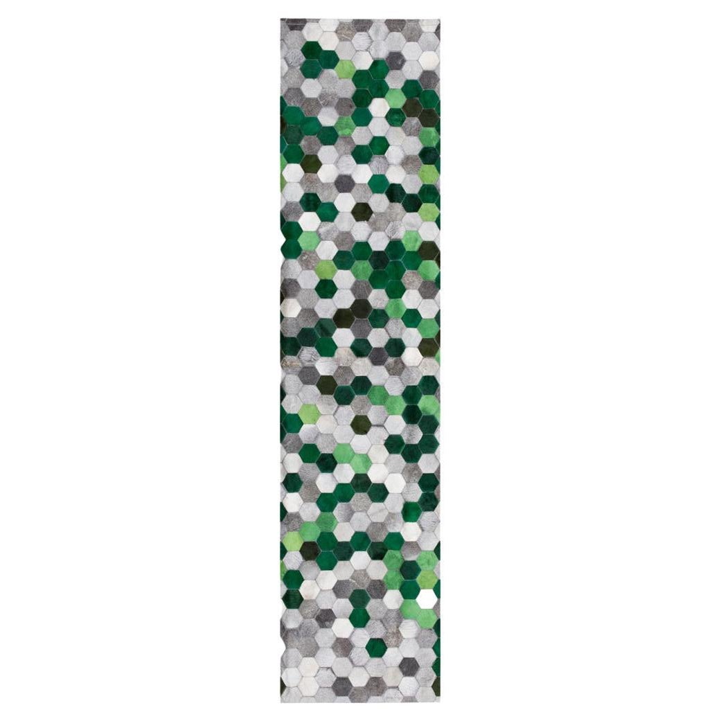 Runner Angulo Verde Personalizzabile Grigio Bianco e Verde Grande