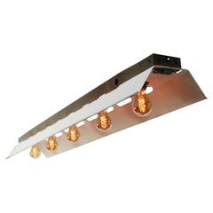 Gray White Metal 5 bulbs Vintage Industrial Pendant Lights by Philips
