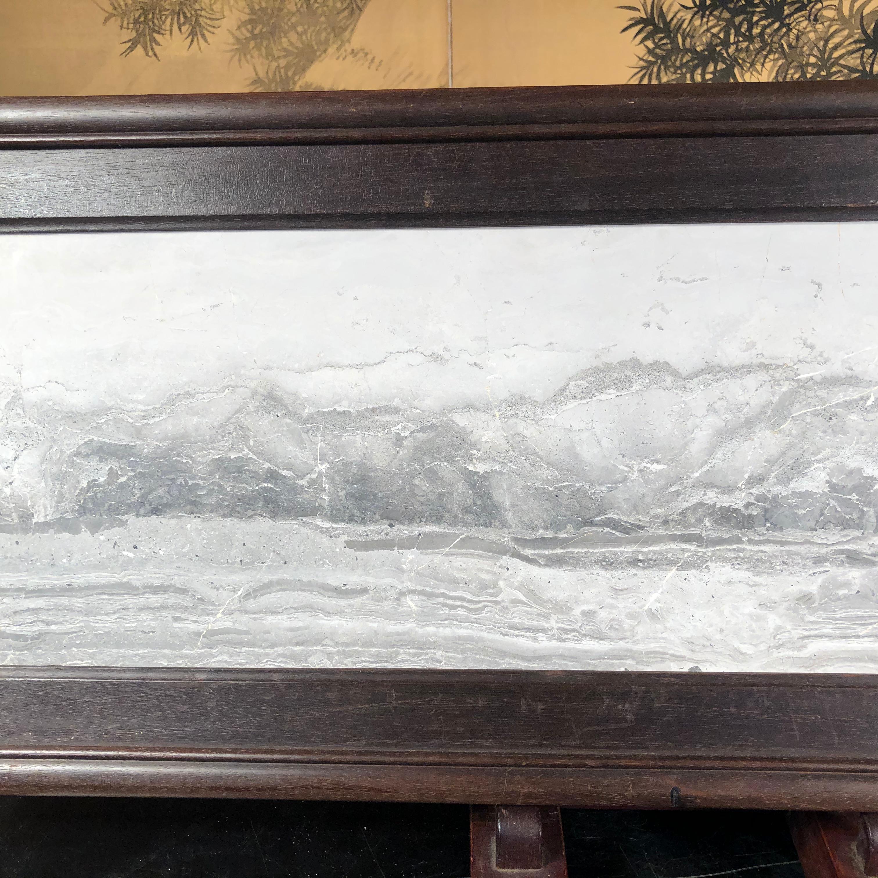 Paysage gris et blanc 