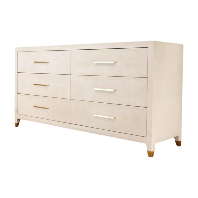 Restoration Hardware 6-Drawer Dresser: This 6-drawer dresser by Restoration Hardware, crafted in 2022, combines modern design with practical storage. The wood and metal construction provide a sleek and sturdy piece. Perfect for contemporary