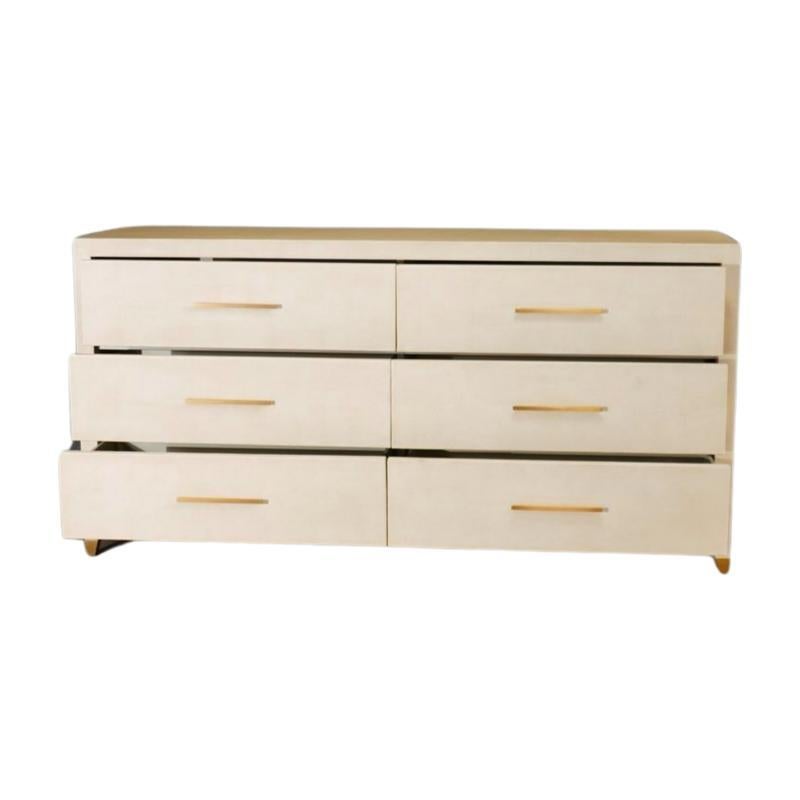 graydon shagreen 6-drawer dresser