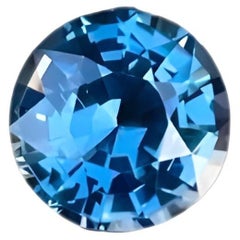 Grayish Blue Loose Spinel 2.10 Carats Round Shaped Natural Sri Lankan Gemstone