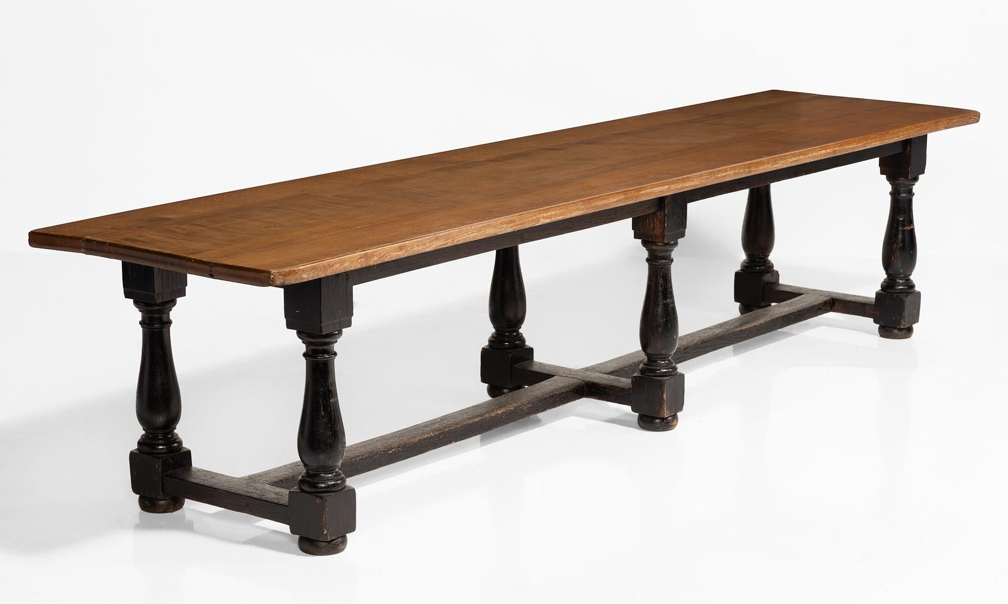 Victorian Gray’s Inn Dining Set, England, 19th Century