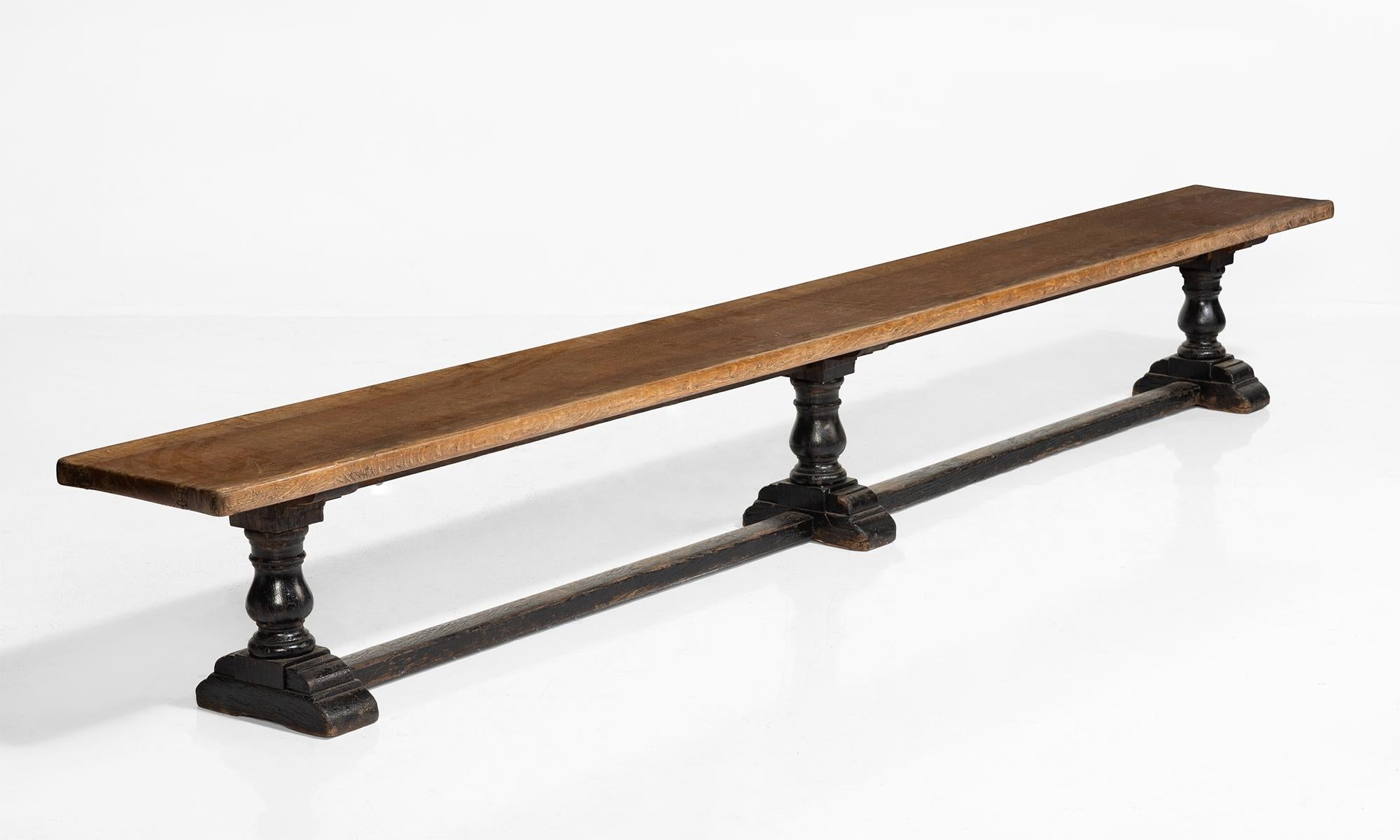 Oak Gray’s Inn Dining Set, England, 19th Century