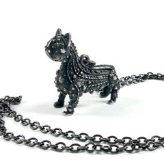 Chris Whitty's Cat Silber-Anhänger mit Katzenmotiv in limitierter Auflage (Halskette)