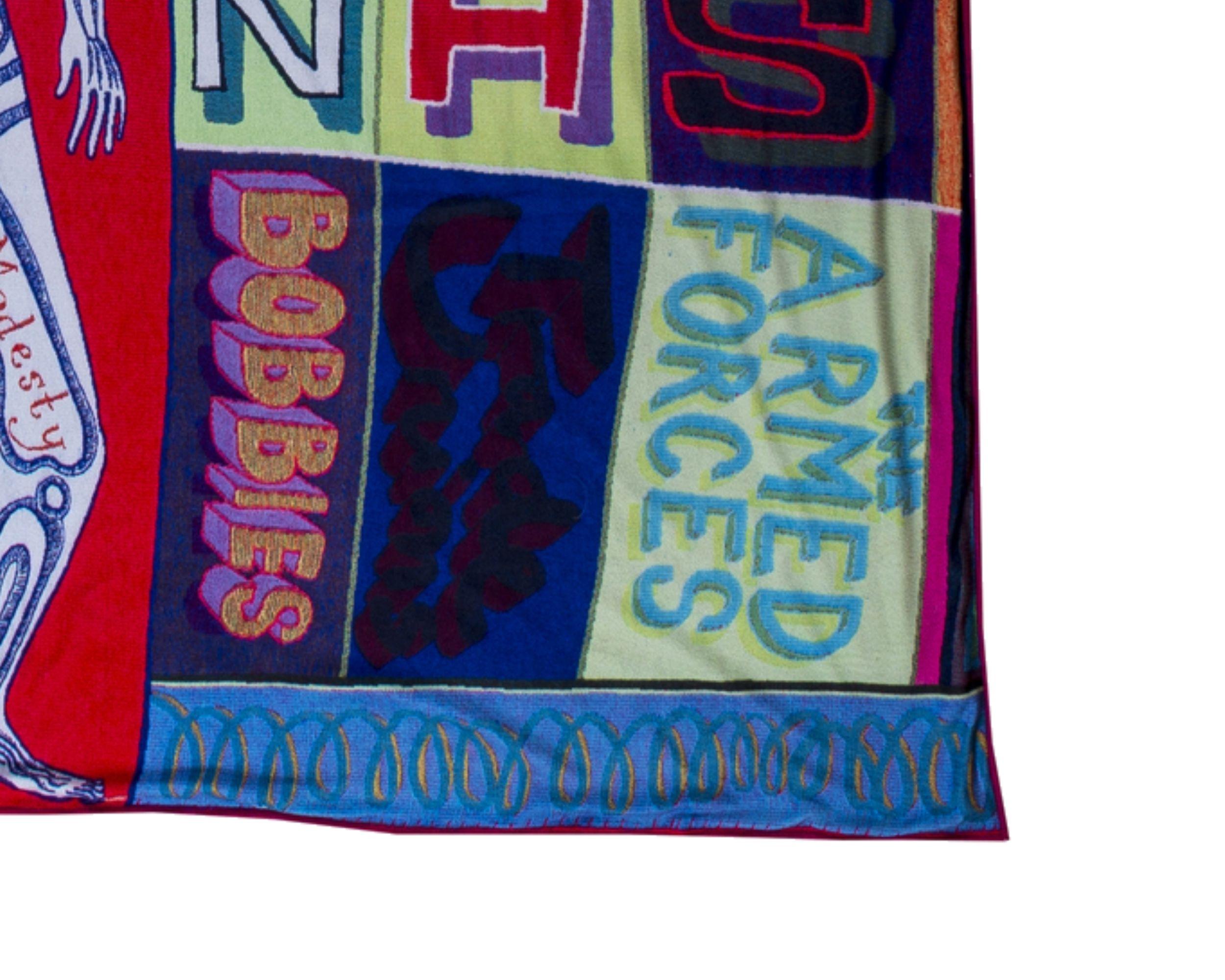 Comfort Blanket, 2014-2023
Grayson Perry 

Blanket printed in colours
With the artist's woven monogramme on a label verso
Produced by Kit Grover Retail Culture
Published by the National Galleries of Scotland, Edinburgh
Multiple: 180 × 140 cm (70.8 ×