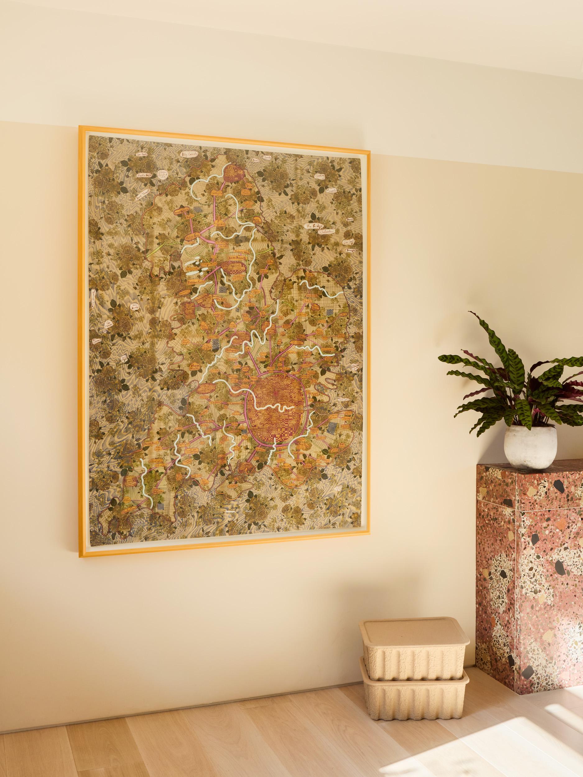 England as Seen from Lockdown in Islington, 2021
Grayson Perry

Pigment print on 300gsm cotton panama
Signed on the accompanying label
From the edition of 150
Co-published by Victoria Miro Gallery and Paragon, London 
Multiple: 150 × 111.7 cm (59.1