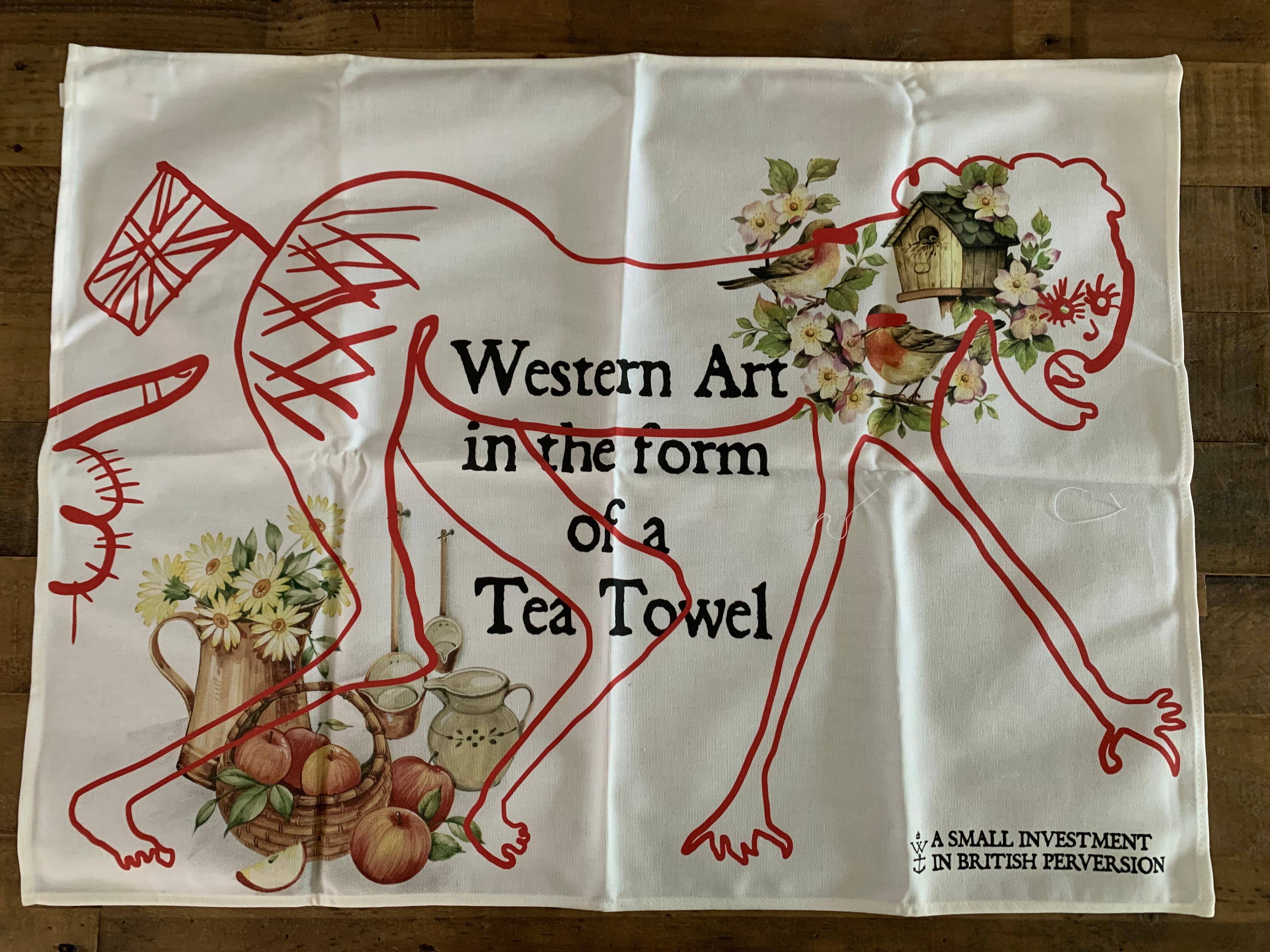 Western Art in the Form of a Tea Towel Grayson perry