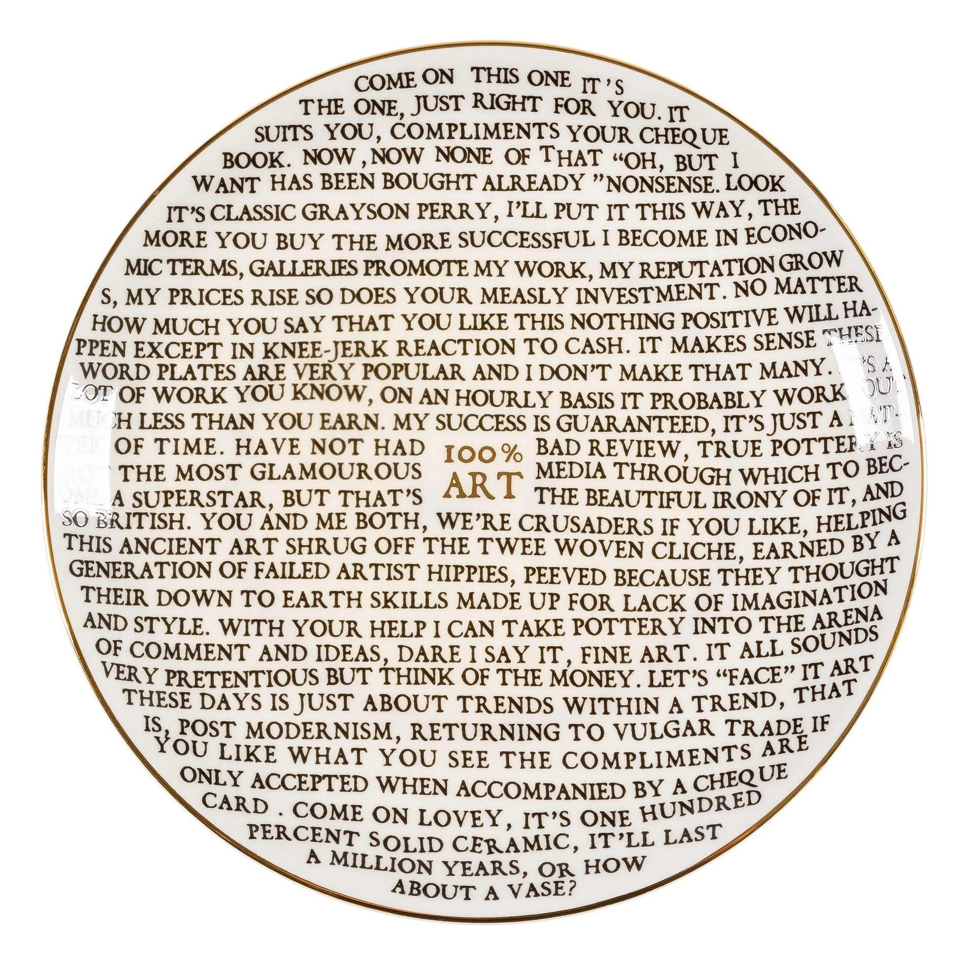 grayson perry plate